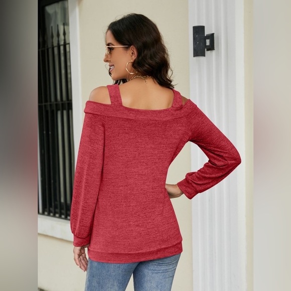 Sweet Divine Cut-Out Cold Shoulder Top - Picture 3 of 3